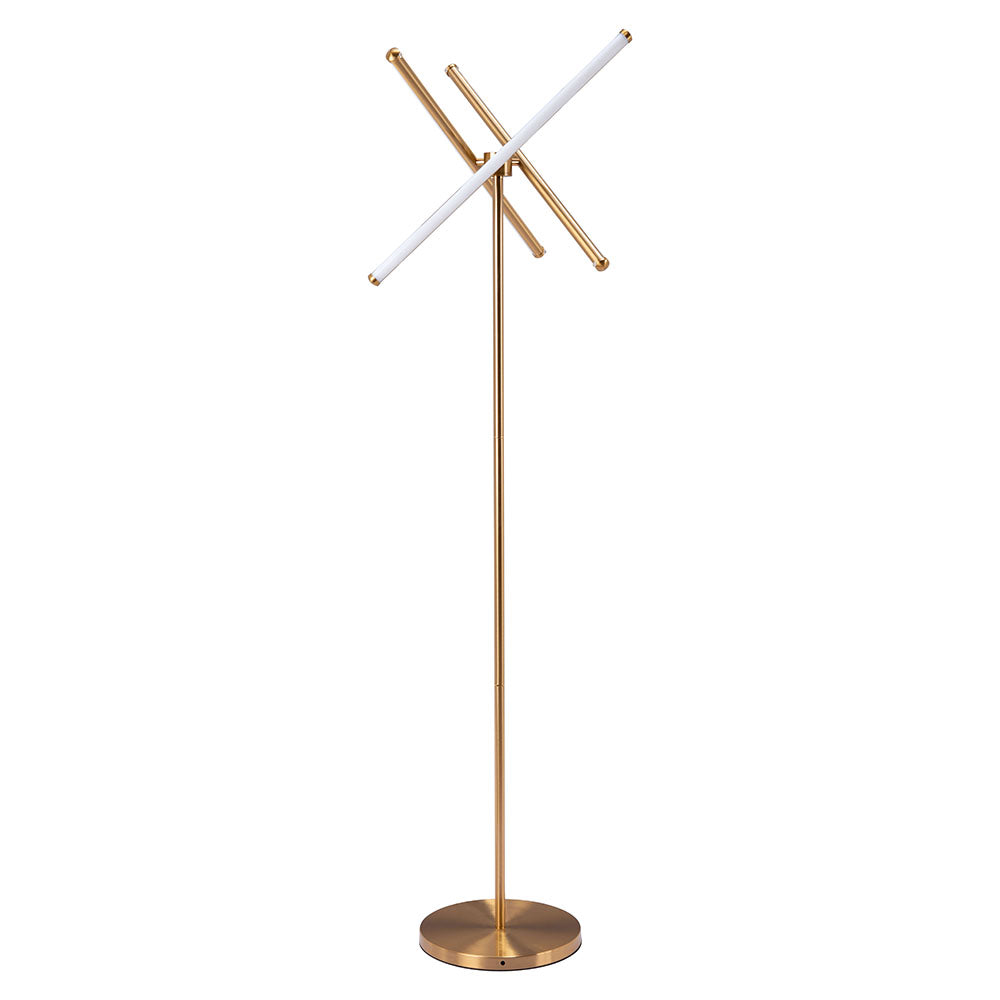 GARZA FLOOR LAMP BRASS