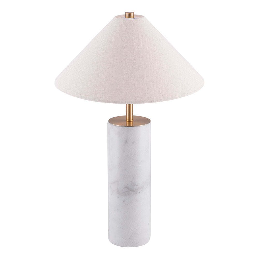 CIARA TABLE LAMP BEIGE & WHITE