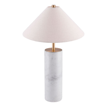 CIARA TABLE LAMP BEIGE & WHITE