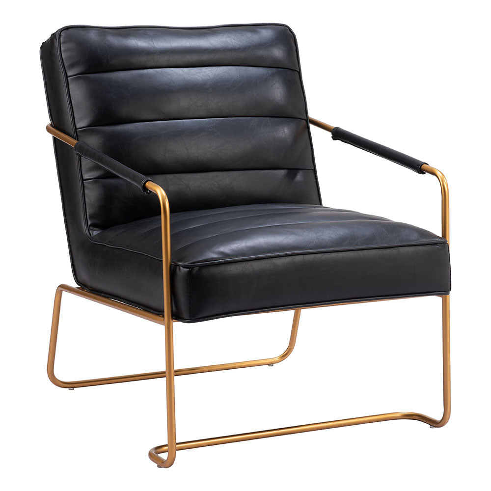 DALLAS ACCENT CHAIR VINTAGE BLACK