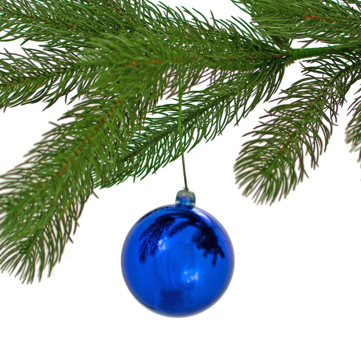 SHINY BLUE BALL ORNAMENTS