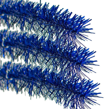 SHINY BLUE TINSEL GARLAND