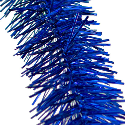 SHINY BLUE TINSEL GARLAND