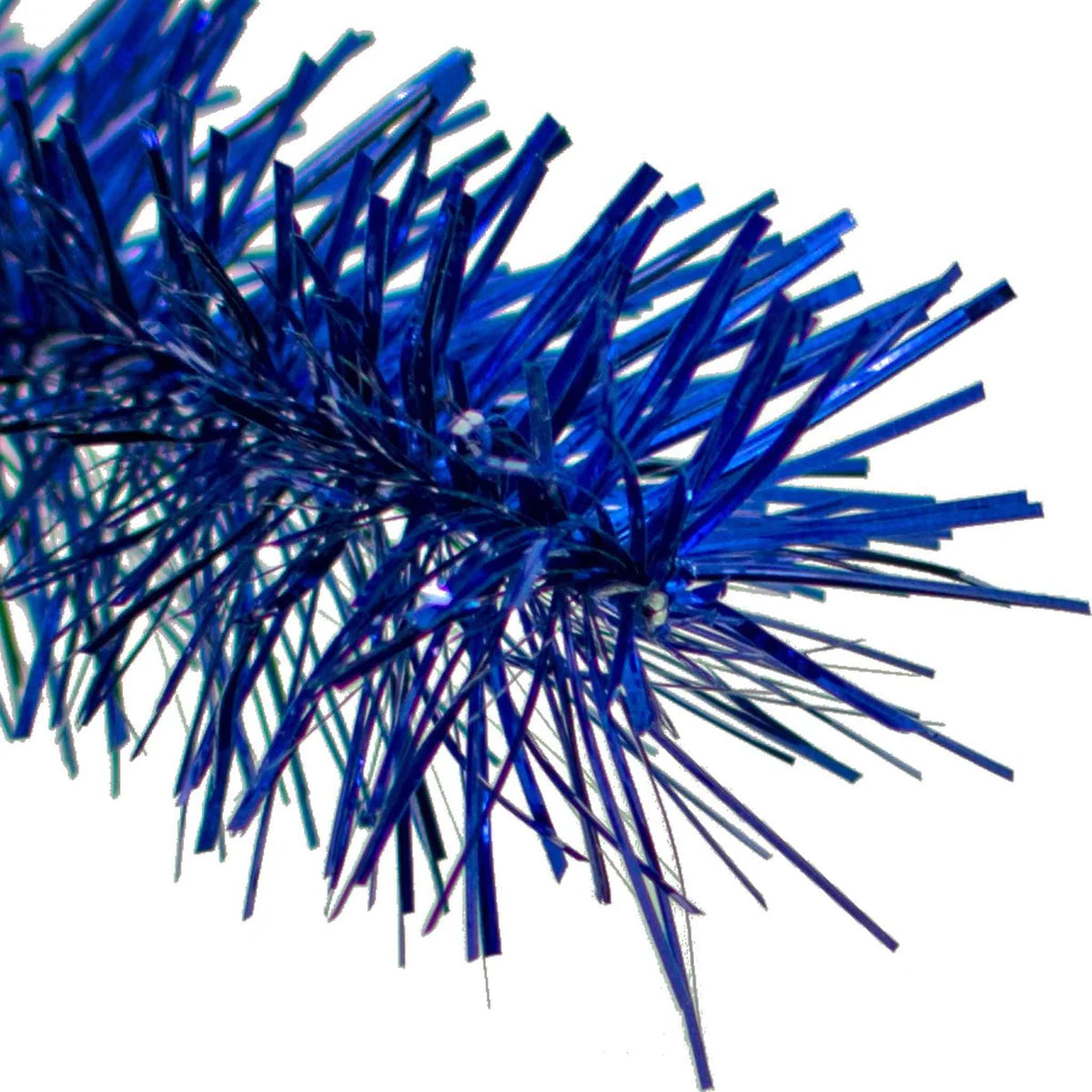 SHINY BLUE TINSEL GARLAND