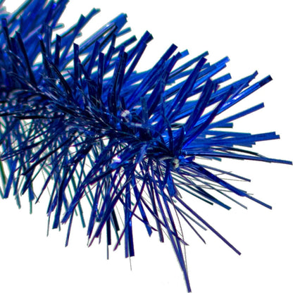 SHINY BLUE TINSEL GARLAND