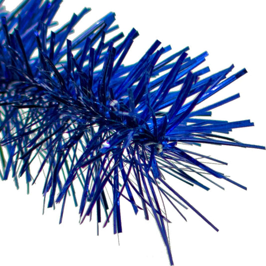 SHINY BLUE TINSEL GARLAND