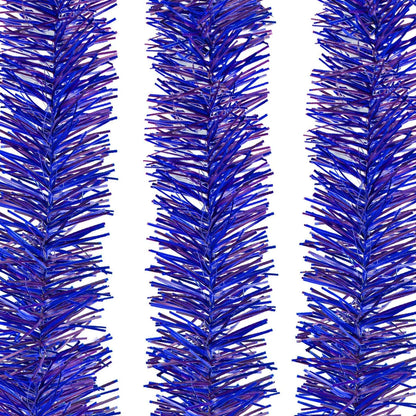 SHINY BLUE TINSEL GARLAND