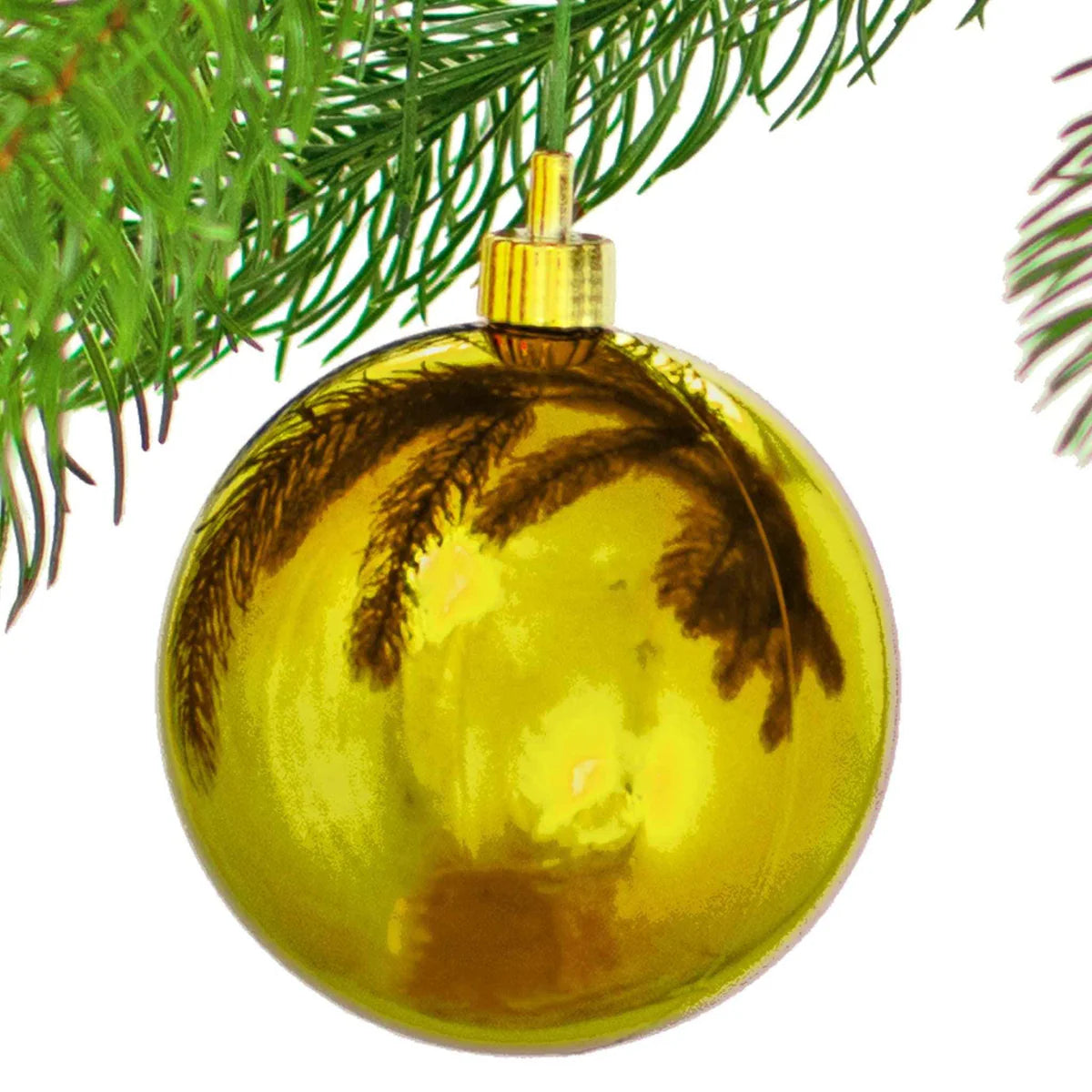 SHINY RED & GOLD  BALL ORNAMENTS