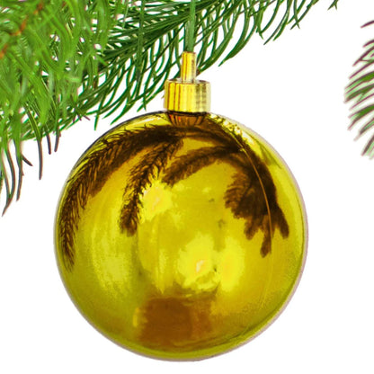 SHINY RED & GOLD  BALL ORNAMENTS