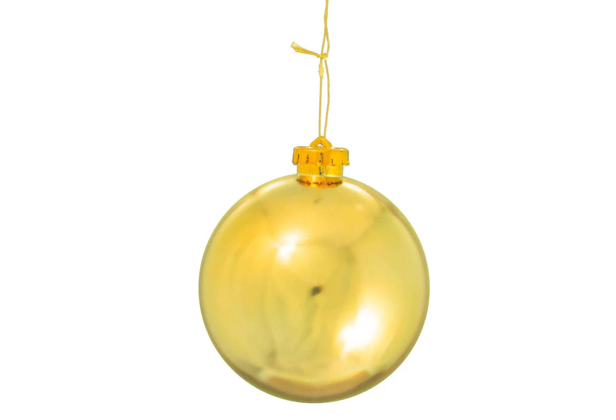 SHINY RED & GOLD  BALL ORNAMENTS