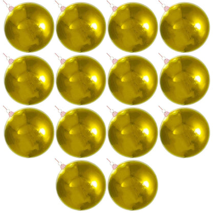 SHINY RED & GOLD  BALL ORNAMENTS