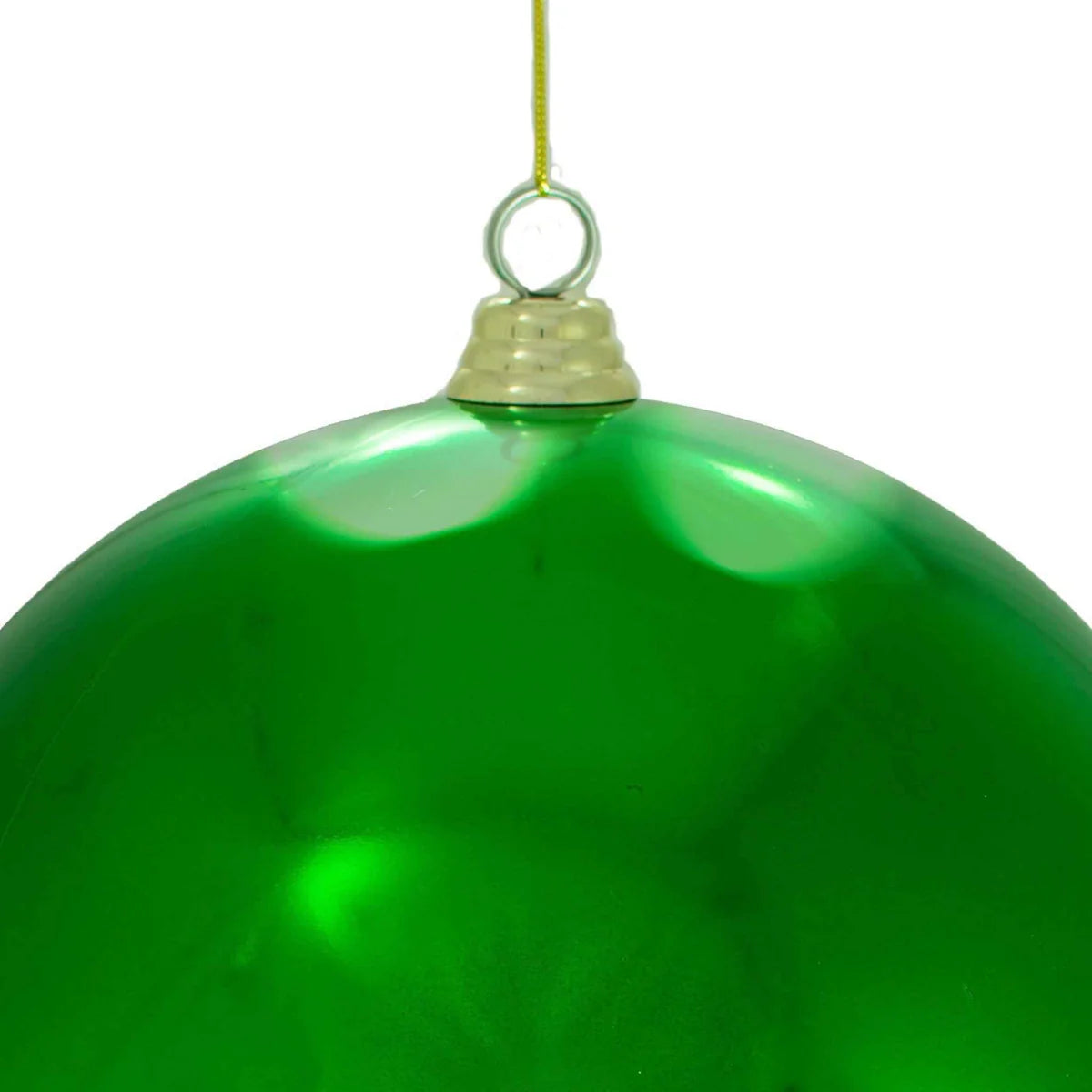 SHINY GREEN BALL ORNAMENTS