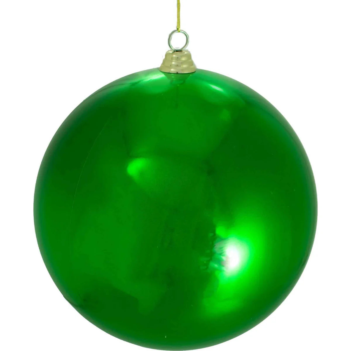 SHINY GREEN BALL ORNAMENTS