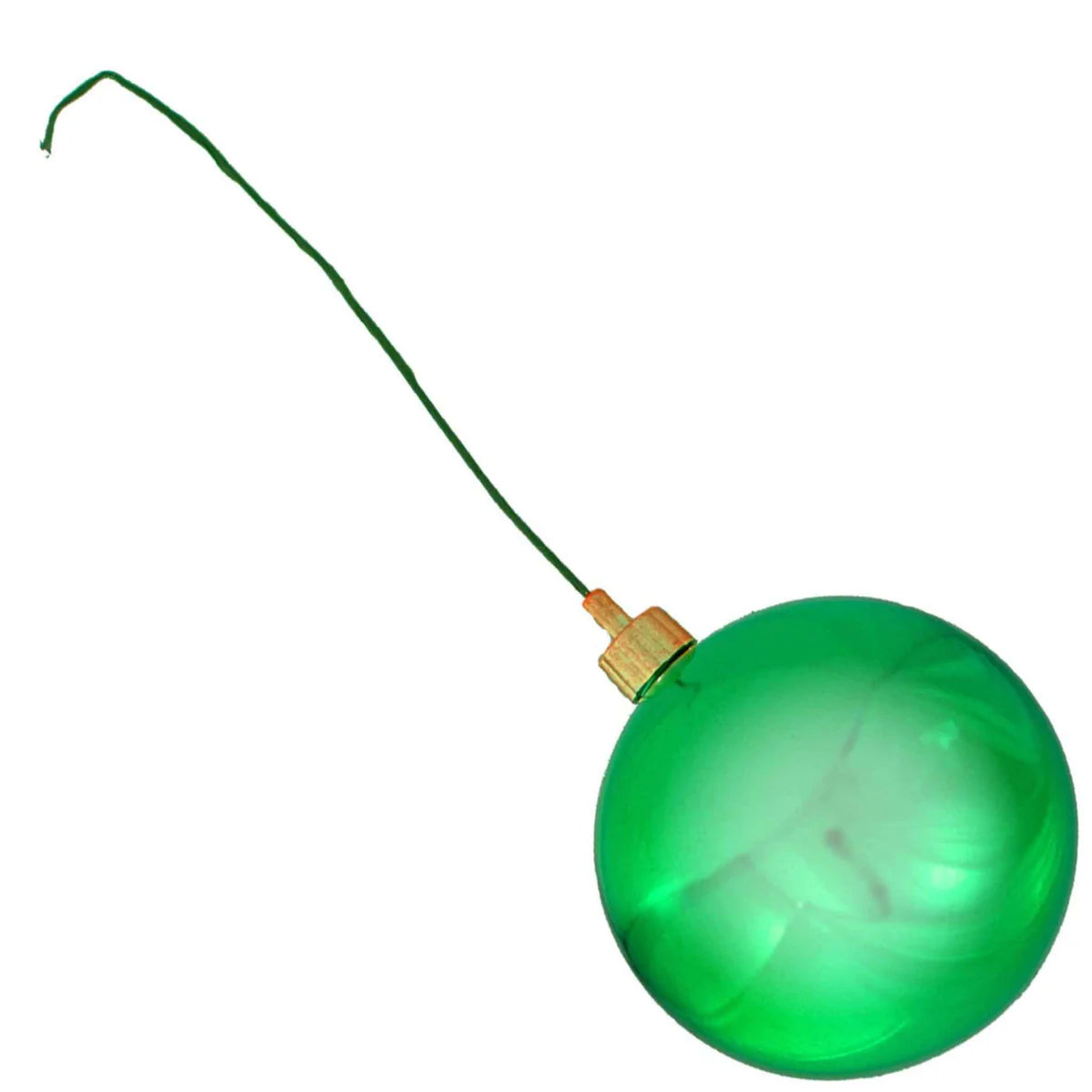 SHINY GREEN BALL ORNAMENTS