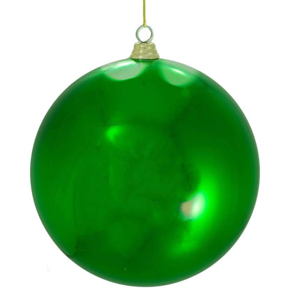 SHINY GREEN BALL ORNAMENTS