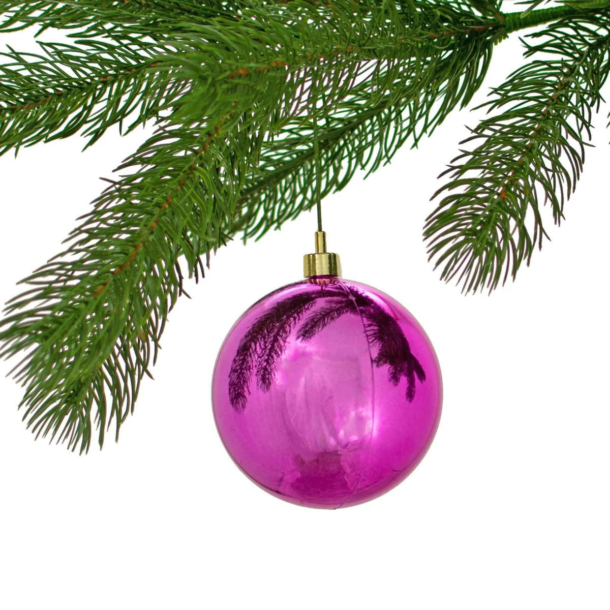 SHINY PINK BALL ORNAMENTS