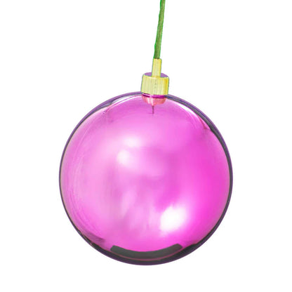 SHINY PINK BALL ORNAMENTS