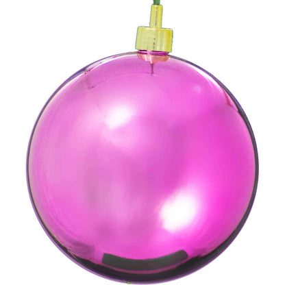 SHINY PINK BALL ORNAMENTS