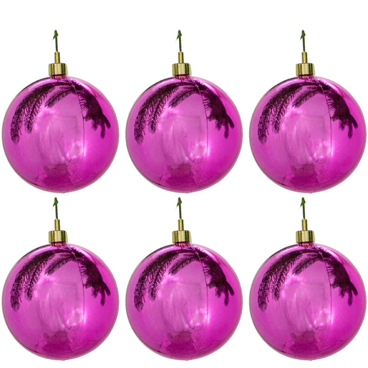 SHINY PINK BALL ORNAMENTS