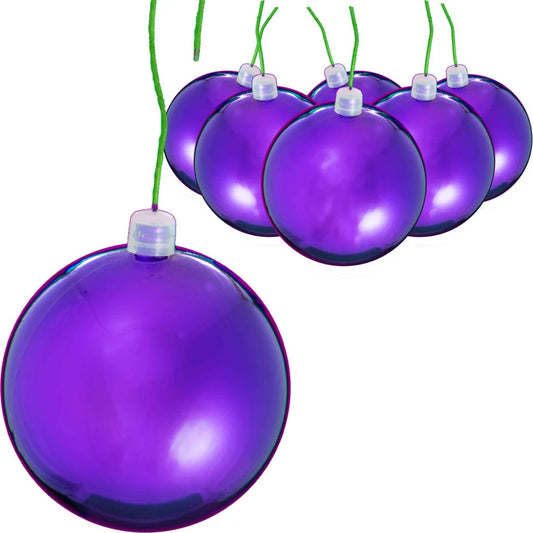 SHINY PURPLE BALL ORNAMENTS