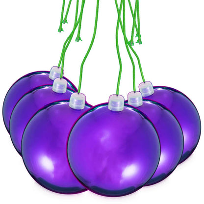 SHINY PURPLE BALL ORNAMENTS
