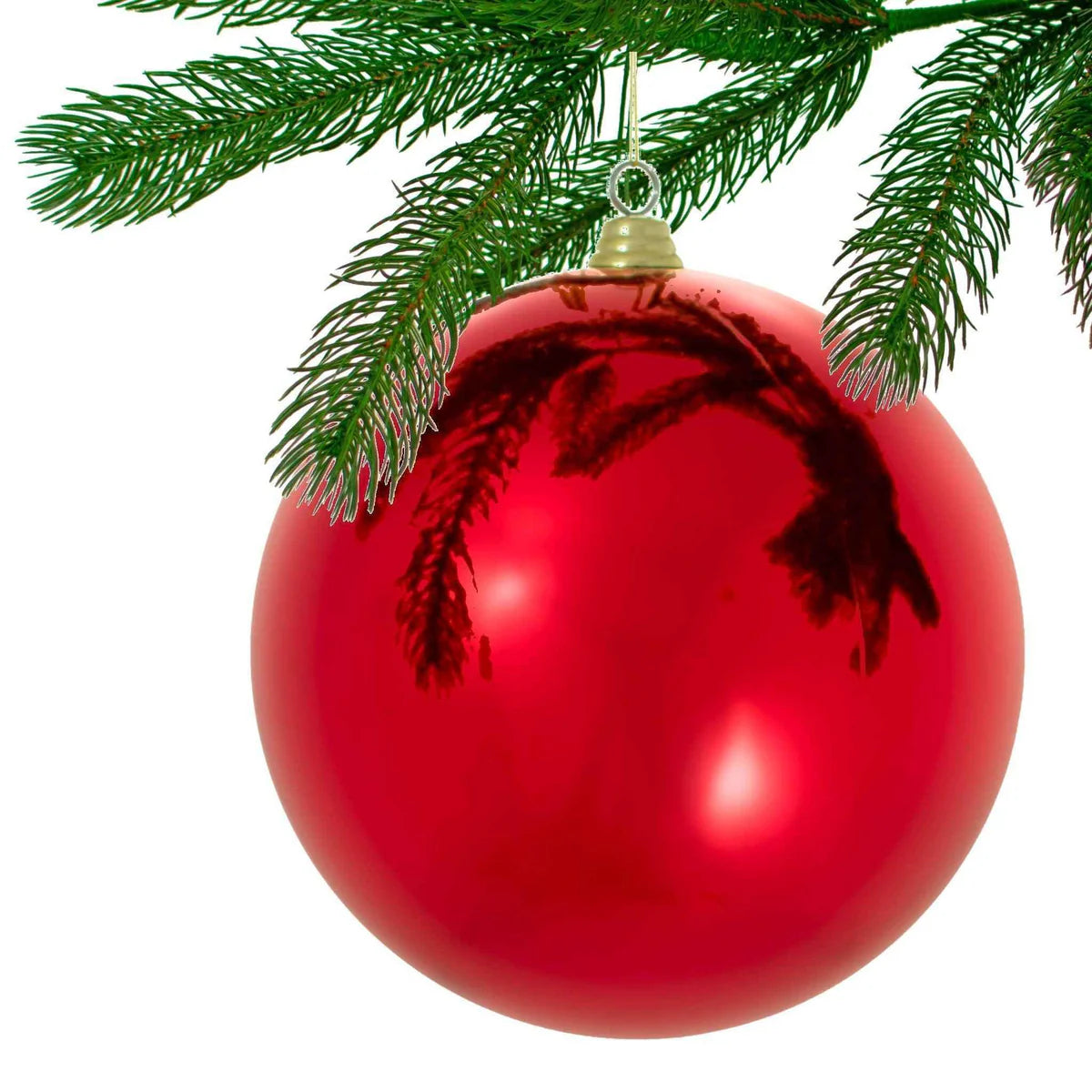 SHINY RED & GOLD  BALL ORNAMENTS
