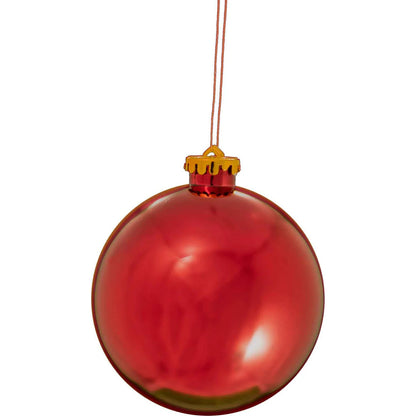 SHINY RED BALL ORNAMENTS