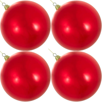 SHINY RED & GOLD  BALL ORNAMENTS