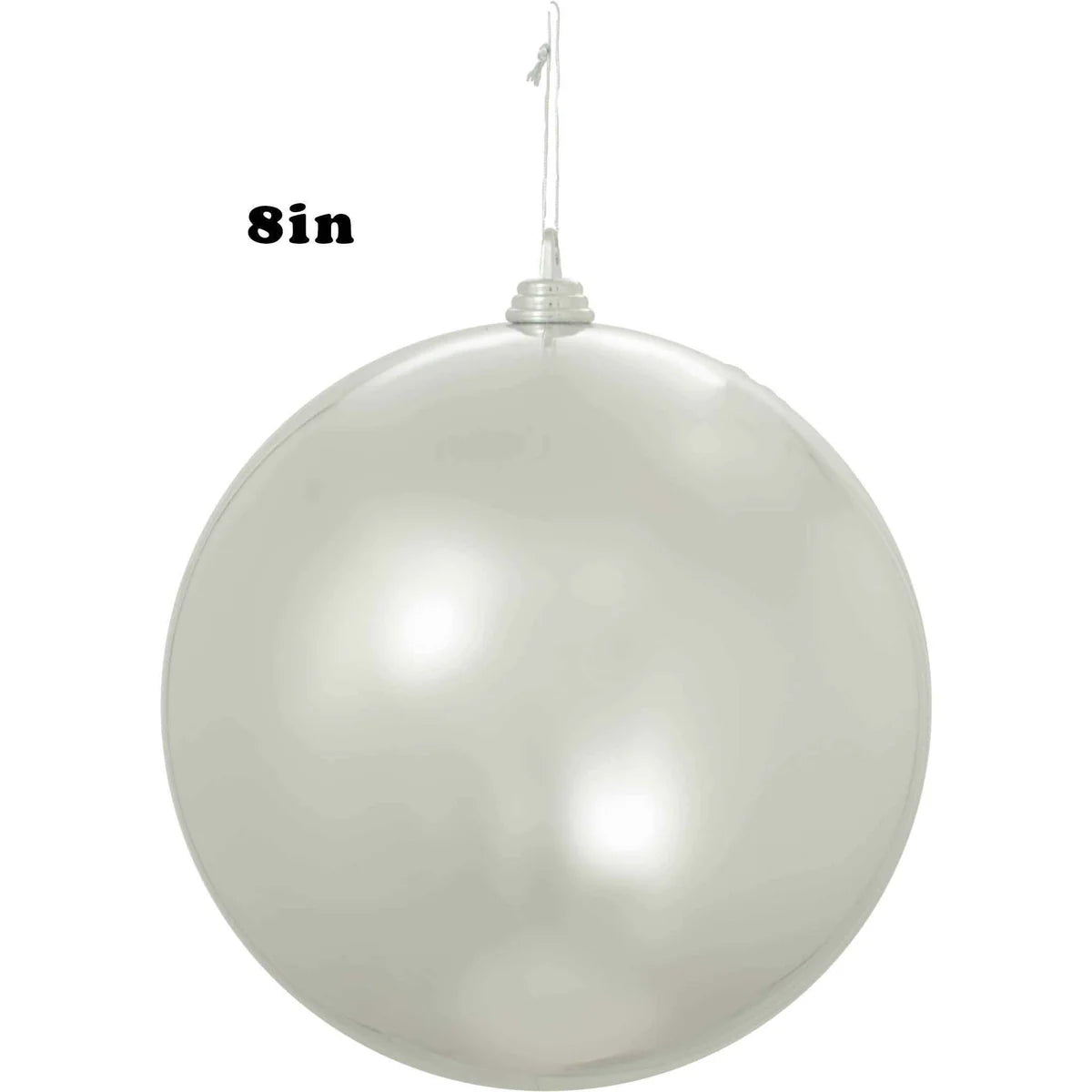 SHINY SILVER BALL ORNAMENTS