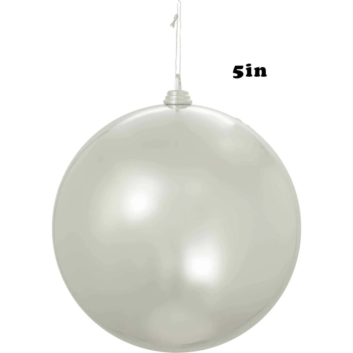 SHINY SILVER BALL ORNAMENTS