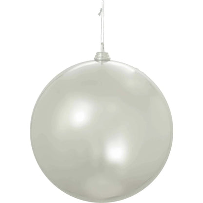 SHINY SILVER BALL ORNAMENTS