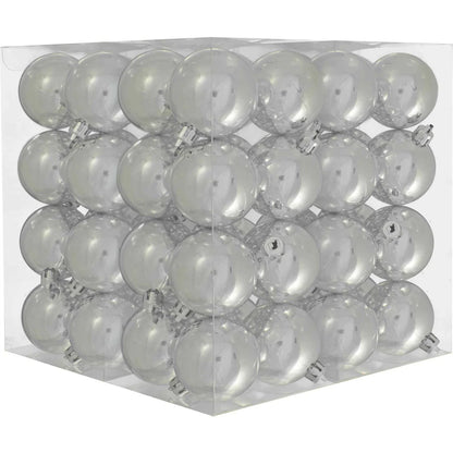 SHINY SILVER BALL ORNAMENTS