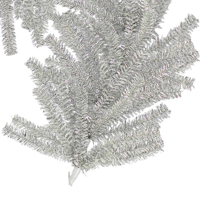 SILVER 1IN BRUSH CHRISTMAS GARLAND