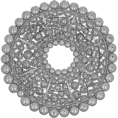 SILVER BALL ORNAMENT WREATH