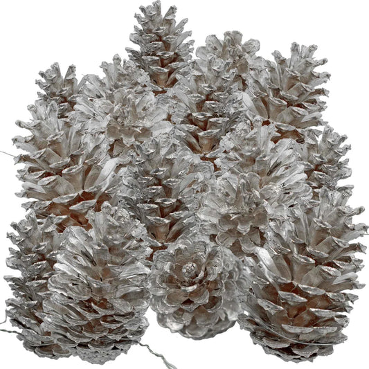 SILVER PINE CONES