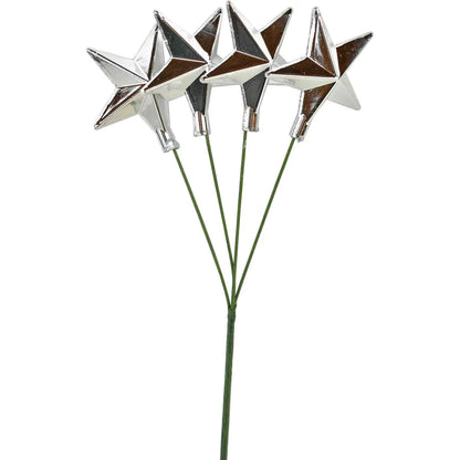 SILVER STAR PICK ORNAMENTS