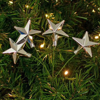 SILVER STAR PICK ORNAMENTS