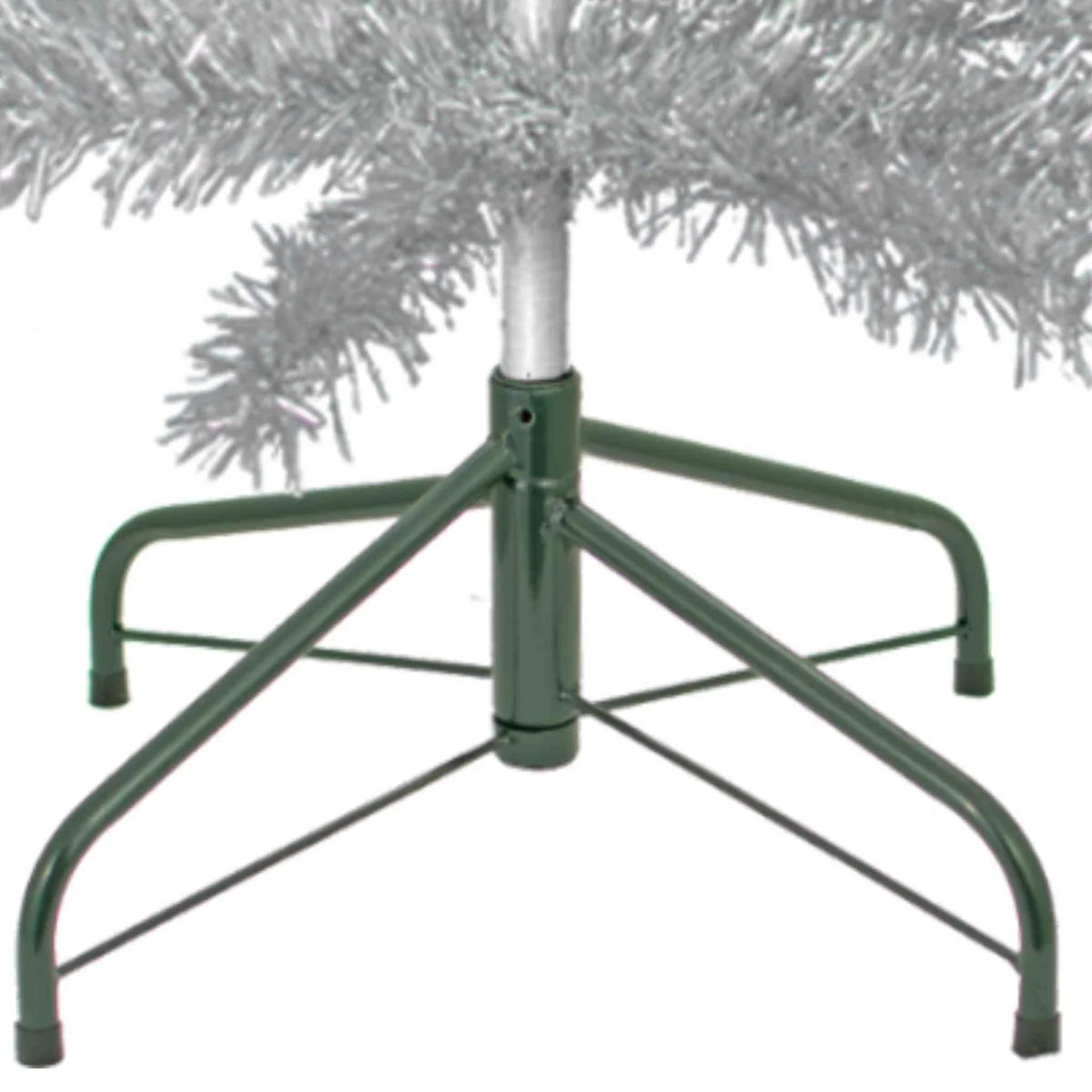 SILVER TINSEL CHRISTMAS TREE