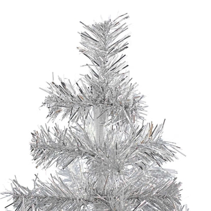 SILVER TINSEL CHRISTMAS TREE