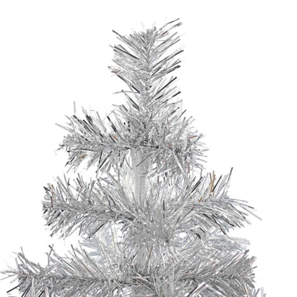SILVER TINSEL CHRISTMAS TREE