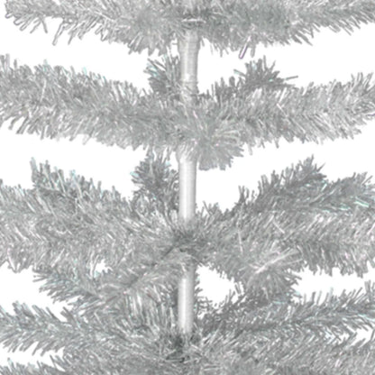 SILVER TINSEL CHRISTMAS TREE