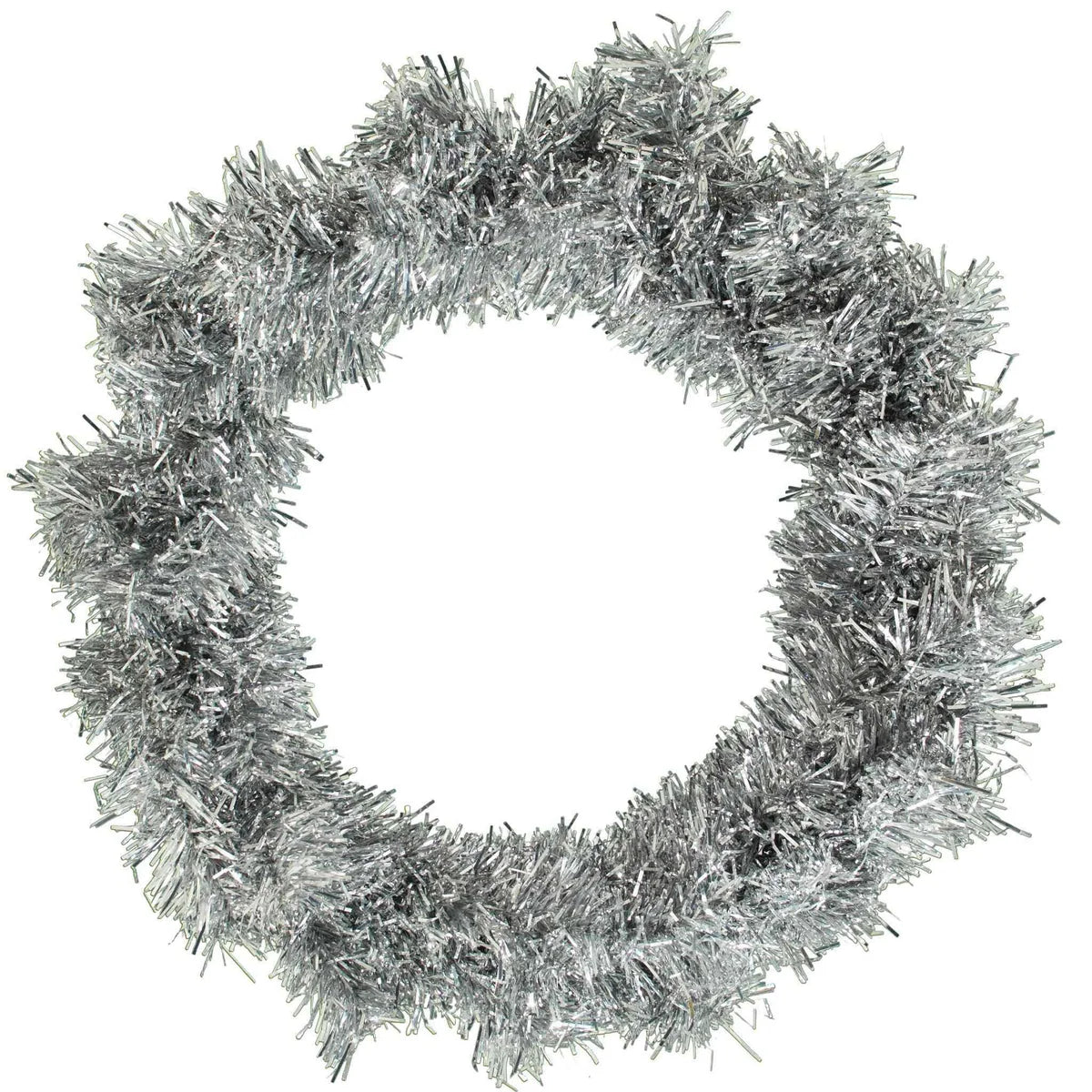 SILVER TINSEL CHRISTMAS WREATHS
