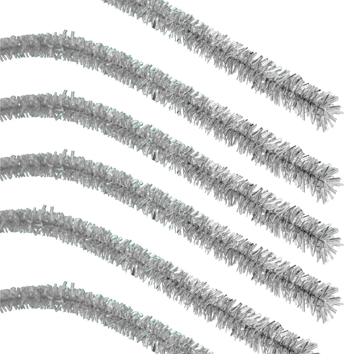 SILVER TINSEL GARLAND