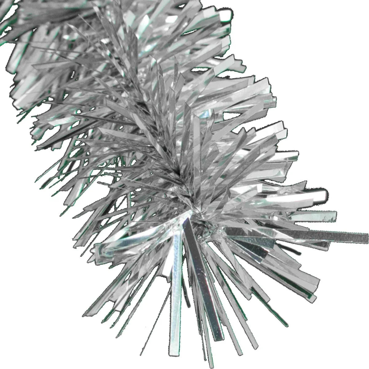SILVER TINSEL GARLAND