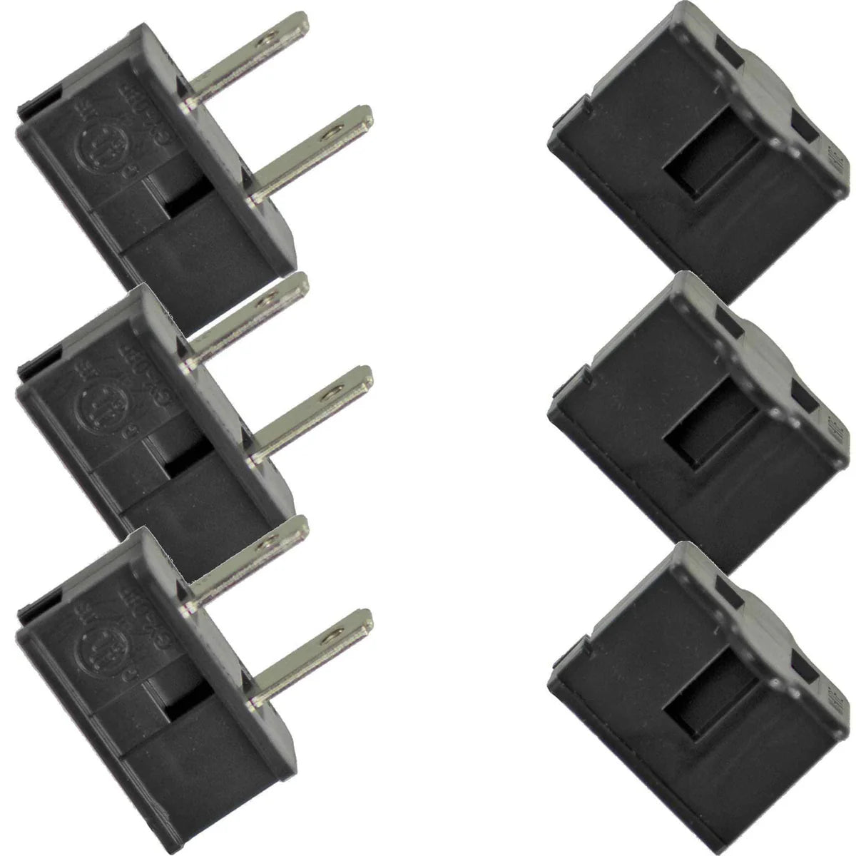 SLIDE-ON MALE & FEMALE ZIP PLUGS