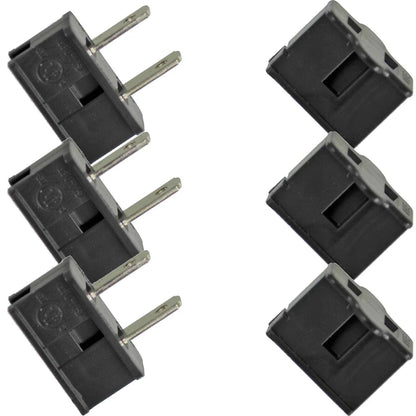 SLIDE-ON MALE & FEMALE ZIP PLUGS