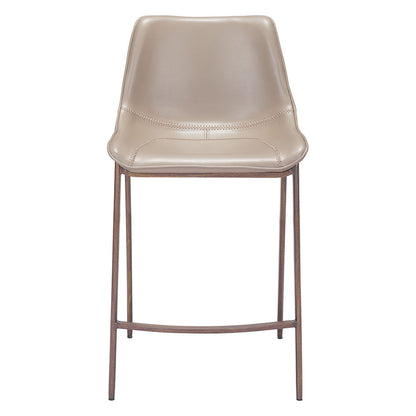 MAGNUS COUNTER STOOL BROWN & WALNUT