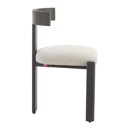 TIANA DINING CHAIR BLACK & BEIGE