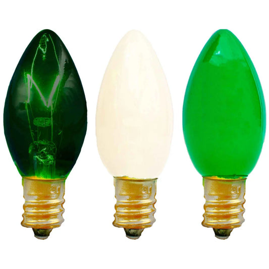 ST. PATRICK'S DAY CHRISTMAS LIGHT BULBS