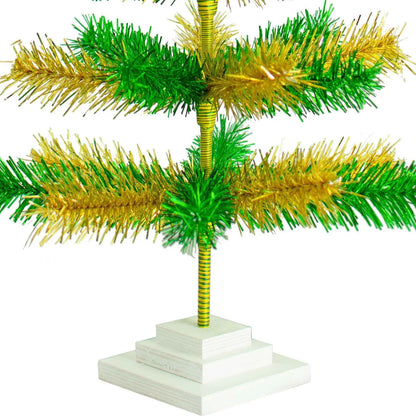 ST. PATRICK'S DAY MIXED TINSEL TREE